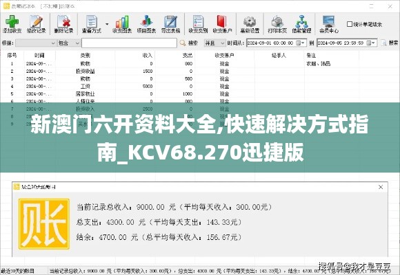 新澳门六开资料大全,快速解决方式指南_KCV68.270迅捷版