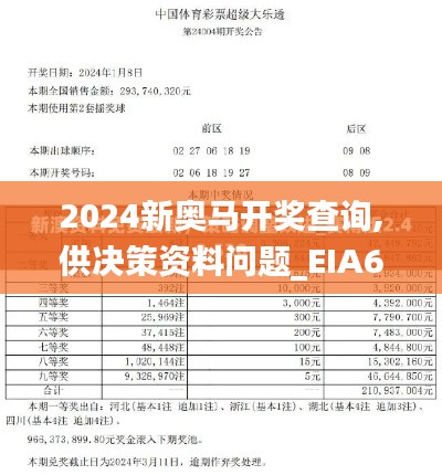 2024新奥马开奖查询,供决策资料问题_EIA61.204社区版