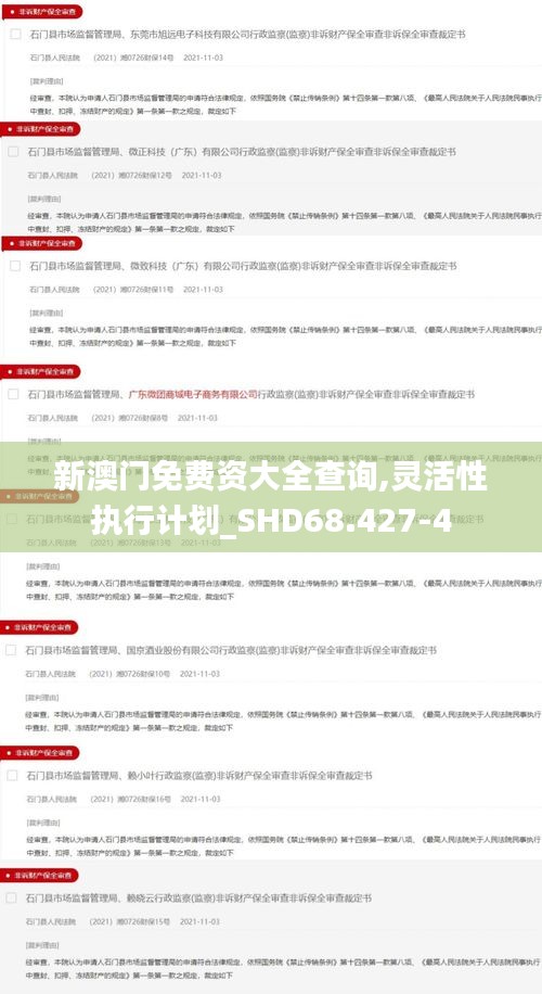 新澳门免费资大全查询,灵活性执行计划_SHD68.427-4