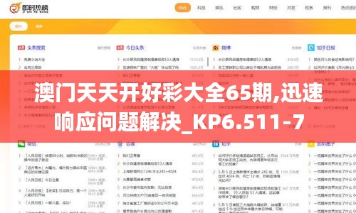 澳门天天开好彩大全65期,迅速响应问题解决_KP6.511-7