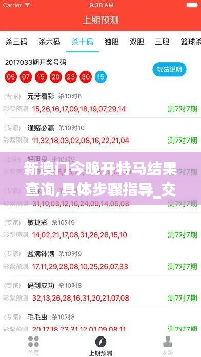 新澳门今晚开特马结果查询,具体步骤指导_交互版71.194-9