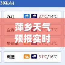 萍乡天气预报实时查询，掌握天气动态，助力美好生活开启新篇章