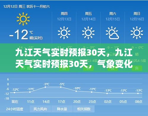 九江未来30天天气实时预报，气象变化及应对策略